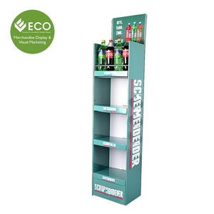 Bán buôn pop-up sóng hiển thị sàn đứng cho uống thùng carton cho trung tâm mua sắm sử dụng - Product Image 1