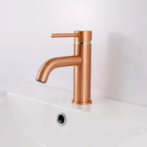 Contop torneira de bronze escovado, torneira à prova d' água australiana moderna banheiro torneira marcada de água torneira dourada