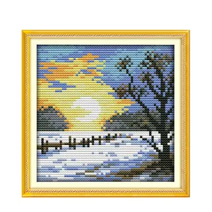 NKF Four seasons in the countryside (winter) hand embroidery designs embroidery patterns Custom Logo Promotion Gift