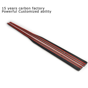 MK7 En fibre de Carbone Voiture jupes latérales extensions Pour VW <span class=keywords><strong>GOLF</strong></span> VII <span class=keywords><strong>7</strong></span> GTI MK7 <span class=keywords><strong>2014</strong></span> HAUT - Product Image 2