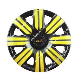 Jantes de voiture double couleur néon, 4 pièces, haute qualité, <span class=keywords><strong>noir</strong></span> et vert, universelles - Product Image 5