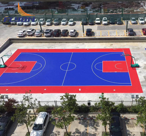 Cancha <span class=keywords><strong>de</strong></span> <span class=keywords><strong>Tenis</strong></span>, Baloncesto y Bádminton Portátil <span class=keywords><strong>de</strong></span> Acrílico y Poliuretano para Exteriores - Product Image 5