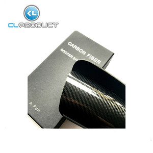 จัดส่งฟรีคาร์บอนไฟเบอร์กีฬาสินค้าคุณภาพสูงฟุตบอล Shin Guard สำหรับเด็ก - Product Image 4