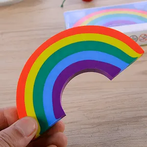 Big Cartoon Regenbogen form Gummi Bleistift Radiergummis