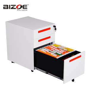 Factory Price Office Furniture Metal Mobile Pedestal 3 Movable File Cabinet Under Desk - Product Image 2