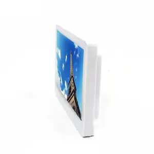 สีขาว Wallmount Touchscreen แท็บเล็ต POE, Custom Boot โลโก้, ผนังโลหะ flush mount