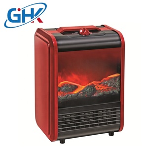 Free standing outdoor camino elettrico di legno portatile di piccole dimensioni ptc fan heater - Product Image 3