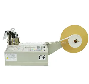 computerized woven label cutter / cut label cutting machine