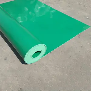 Papan Plastik Hijau Fleksibel PVC Tahan Api Tahan Air Bahan Gulungan Lunak