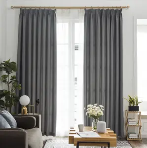 JR948 New Design Decorative Woven Polyester Fancy Window Full Blackout Curtain