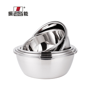 Ciotola per uso alimentare in acciaio inox zuppa 26CM di Noodle di riso Set di ciotole per insalata di miscelazione profonda ciotole per cucina - Product Image 1