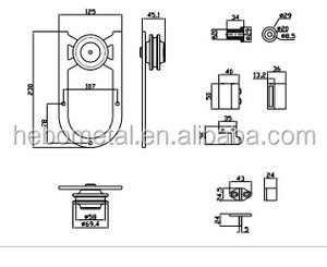 Top Monté <span class=keywords><strong>Coulissante</strong></span> National Grange Quincaillerie De <span class=keywords><strong>Porte</strong></span> Rouleaux Pistes Ensemble <span class=keywords><strong>pour</strong></span> Double Portes - Product Image 4