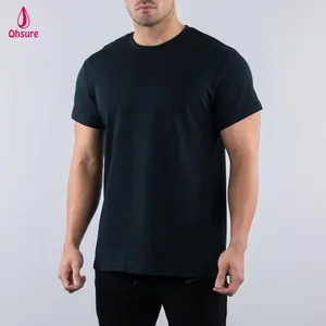 Camiseta esportiva grande masculina, preço de fábrica, casual, músculo, top, activewear, academia