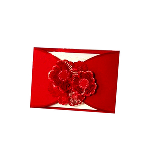 Carte d'<span class=keywords><strong>invitation</strong></span> élégante pliante coupée Laser, 1 pièce, pour mariage - Product Image 1