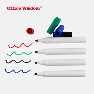 לוגו מותאם אישית עט לוח Bullet טיפ שאינו רעיל באיכות לוח לבן מרקר מחיק סמנים