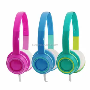 Colorful wired stereo headphones,cheap headsets without mic for kids an girls,headphones with customized logo