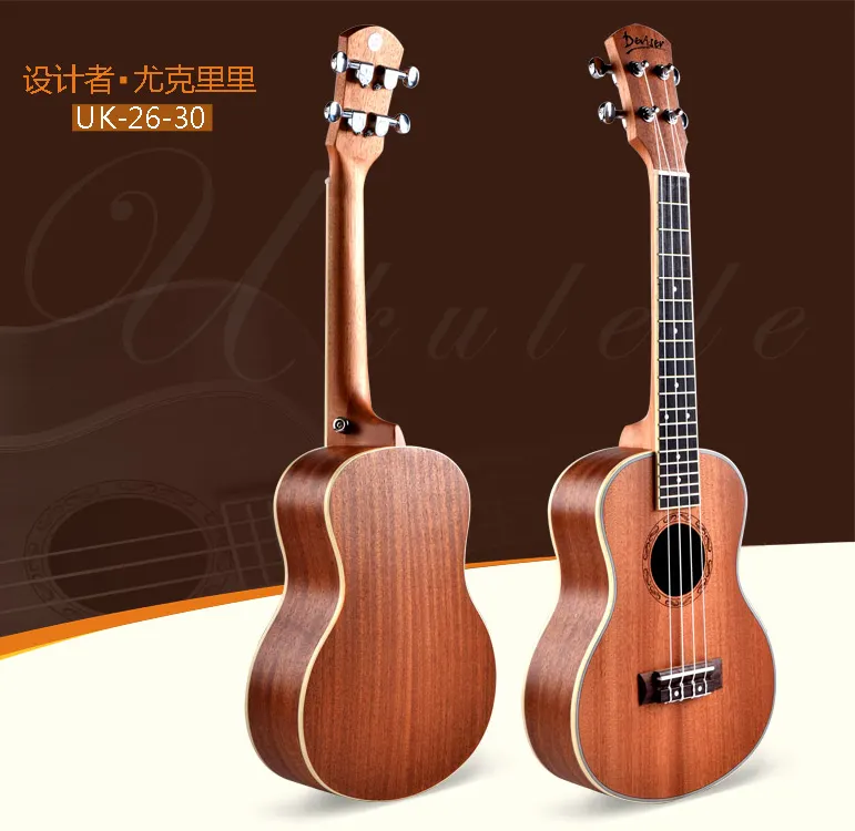 26 इंच टेनर गिटार सस्ते बिक्री के लिए संगीत वाद्य प्रतिभा sapele लकड़ी ध्वनिक गिटार गिटार