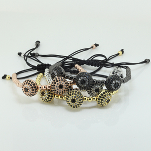 Estilo clásico Hecho A Mano Pulsera de 24 k diamantes de Imitación de Cristal de Circón Pulseras de Cuentas - Product Image 6