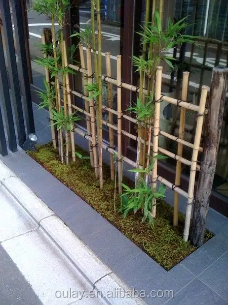 和風ガーデン装飾竹小さなフェンス