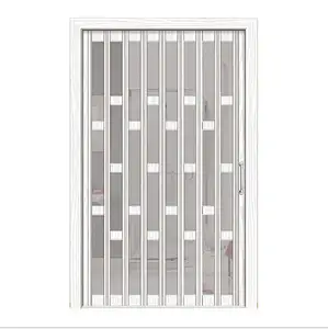 Salle de bain pvc polycarbonate porte pliante pour d'intérieur