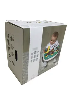 Folding Baby rattle chair packaging box Multi-function electric baby chair Customized gift box packaging Folding corrugated box