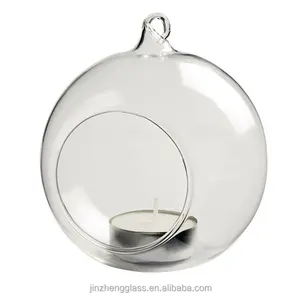 透明玻璃挂球圆球户外 Tealight 多肉植物持有人