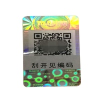 Etiqueta de Seguridad con Holograma Anti-Falsificación con Código de Barras y Código QR