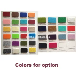 Variedad de colores personalizados logo impreso vinilo disco pad fieltro tocadiscos lana slipmats