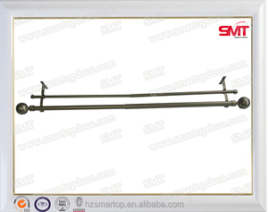 Barra de la cortina de bronce <span class=keywords><strong>verde</strong></span> del borde de la banda de la cabeza redonda / polo - Product Image 2