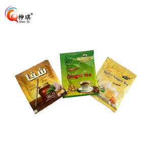 Thé au gingembre aromatisé au ginseng biologique, thé en sachet aux herbes fraîches, aspect cristallin, emballage en boîte, sachet, spécialité, thé minceur santé - Product Image 4