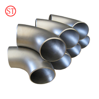 Épaisseur de paroi de 2.87mm SCH40 DN 20 Coude ASME à 45 degrés en acier inoxydable sans soudure de 3/4 pouces