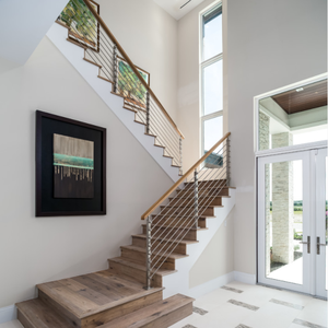<span class=keywords><strong>Terrasse</strong></span> extérieure en métal tige de garde-corps en acier inoxydable en gros de conception de conception de balustrade de balcon - Product Image 6
