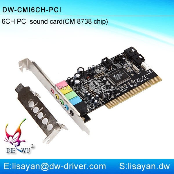 Поставщик 8 канала pci 5.1USB 3D внешняя звуковая карта