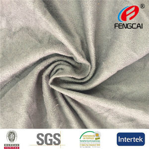 100% de punto de poliéster sintético tela de gamuza para <span class=keywords><strong>el</strong></span> sofá conjunto - Product Image 3