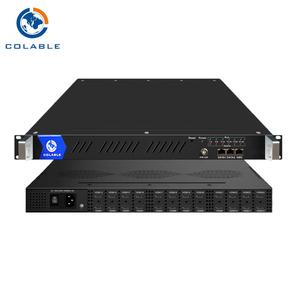 Venta caliente <span class=keywords><strong>24</strong></span> canales HD mpeg4 H.264 <span class=keywords><strong>tv</strong></span> cable de vídeo digital IP streaming IPTV codificador COL5181H - Product Image 1