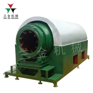 Environment Friendly short cooling time wood chips sawdust peanut shell charcoal rotary type carbon oven