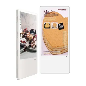 18.5 inç Android Wifi ağ asansör reklam ekranı duvara monte Lcd reklam oyuncu dijital tabela ve görüntüler