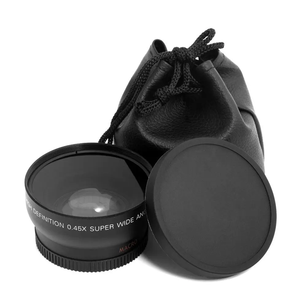 For Canon Nikon Conversion lens of 0.45x 52mm wide angle lens