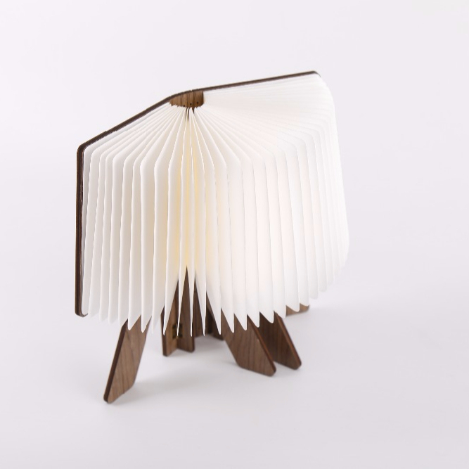 Nouveau design La forme de R Pliant USB Recharge Livre Lumière 2 Couleurs Led Lampe De Table De Bureau