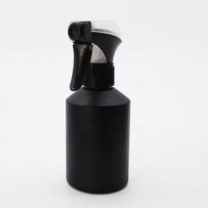 Botella vacía de vidrio negro mate esmerilado, 200ml, con bomba de plástico blanco para loción, venta al por mayor - Product Image 4