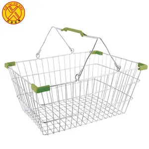 China supplier offer metal carry shopping basket for supermarket