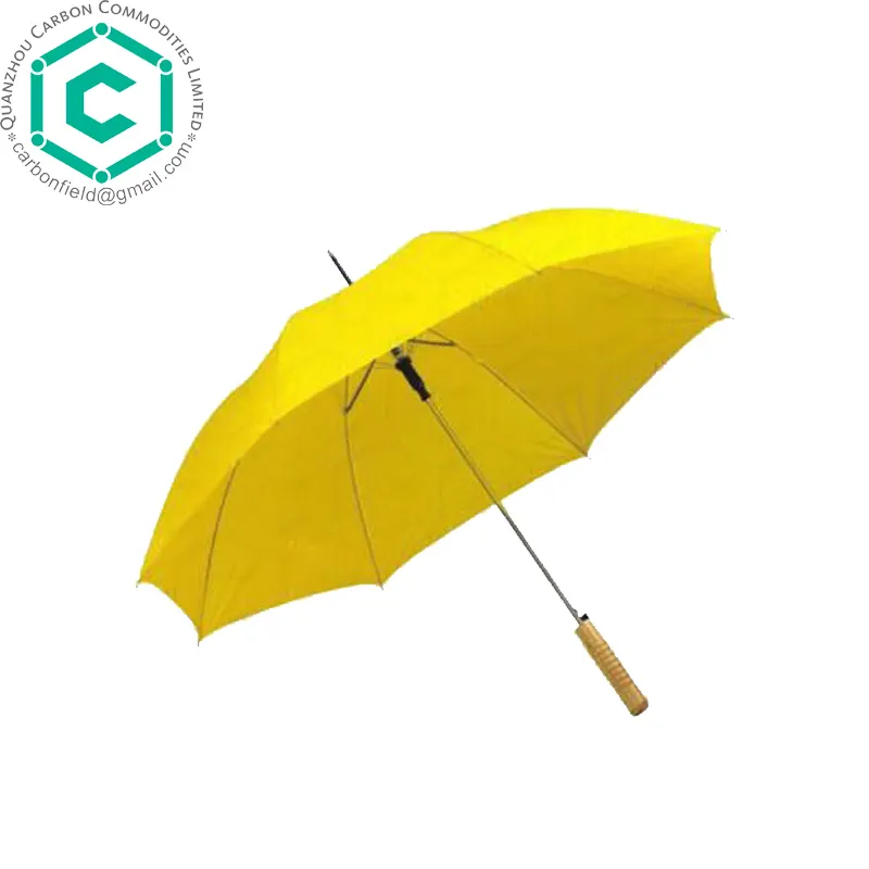 Can print any logo bright yellow umbrella black