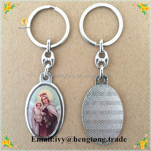 Llavero Religioso al por Mayor con Imagen en Resina Epoxi, Llavero de Aleación Metálica, Llavero Católico con Icono - Product Image 2