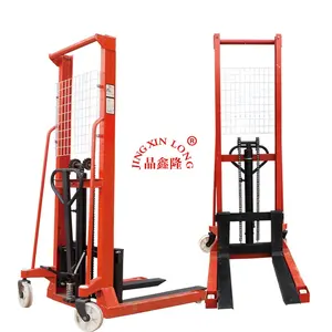 3000KG manual mini forklift stacker hydraulic stacker price hydraulic lifter with good service
