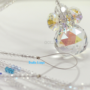 Prisma de cristal do girassol para pendurar na decoração do casamento - Product Image 4