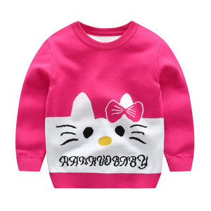 Jersey con dibujos de gato para niños de 2 a 7 años, suéter de punto coreano cálido para bebés - Product Image 3