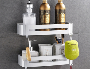 Espace <span class=keywords><strong>aluminium</strong></span> Mur monté salle de bains étagère pour accessoires de salle de bain - Product Image 4
