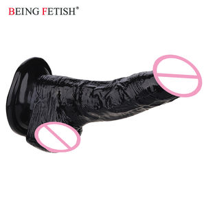 Kauçuk Kalın Gerçekçi Cock <span class=keywords><strong>Penis</strong></span> yapay <span class=keywords><strong>Penis</strong></span> Kadın Mastürbasyon Için - Product Image 5