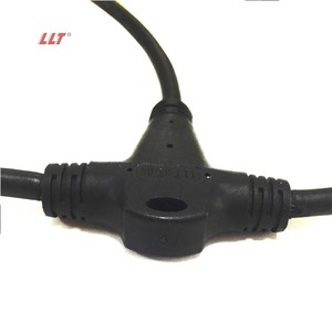 IP65 Tùy Chỉnh Dây Để Dây T 3 Way Loạt Song Song 2 3 Pin Led Ánh Sáng Cáp Nhựa Kết Nối Không Thấm Nước - Product Image 2