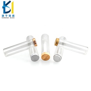 Bán buôn rỗng Ống ThủY Tinh tre nắp vặn 220ml 200ml chai thủy tinh lọ - Product Image 6